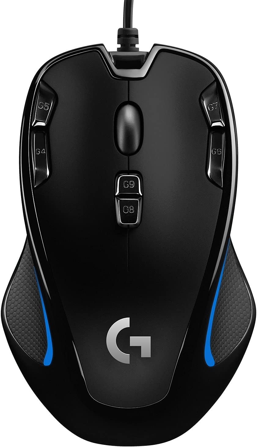 Logitech G300s Wired Gaming Mouse, 2,5K Sensor, 2,500 DPI, RGB, Lightweight, 9 Programmable Controls, On-Board Memory, Compatible with PC/Mac - Black