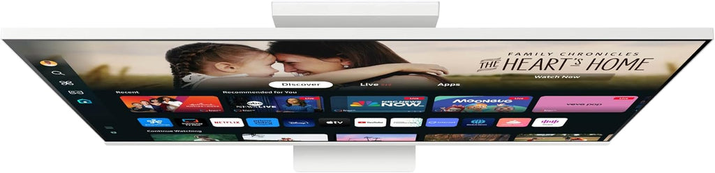 SAMSUNG 32-Inch M8 (M80D) Series 4K UHD Smart Monitor with Streaming TV, Speakers, HDR10+, AI Upscaling, USB-C, Ergonomic Stand, SlimFit Camera, Gaming Hub, LS32DM801UNXZA, 2024