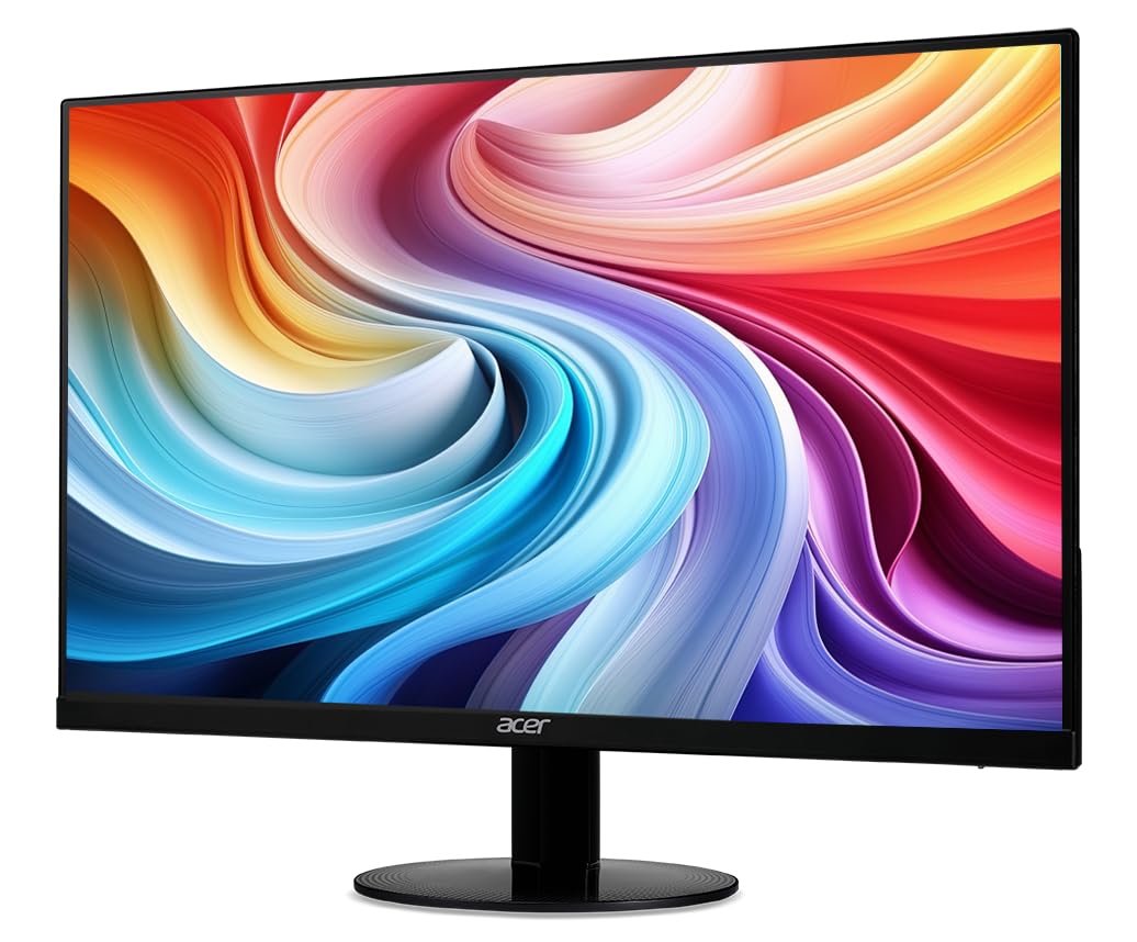 acer SB240Y G0bi 23.8' IPS Full HD Ultra-Slim Edge-to-Edge Gaming Office Monitor | Adaptive-Sync Support (FreeSync Compatible) | Up to 120Hz Refresh | 1ms (VRB) | Tilt | HDMI & VGA Ports | Black