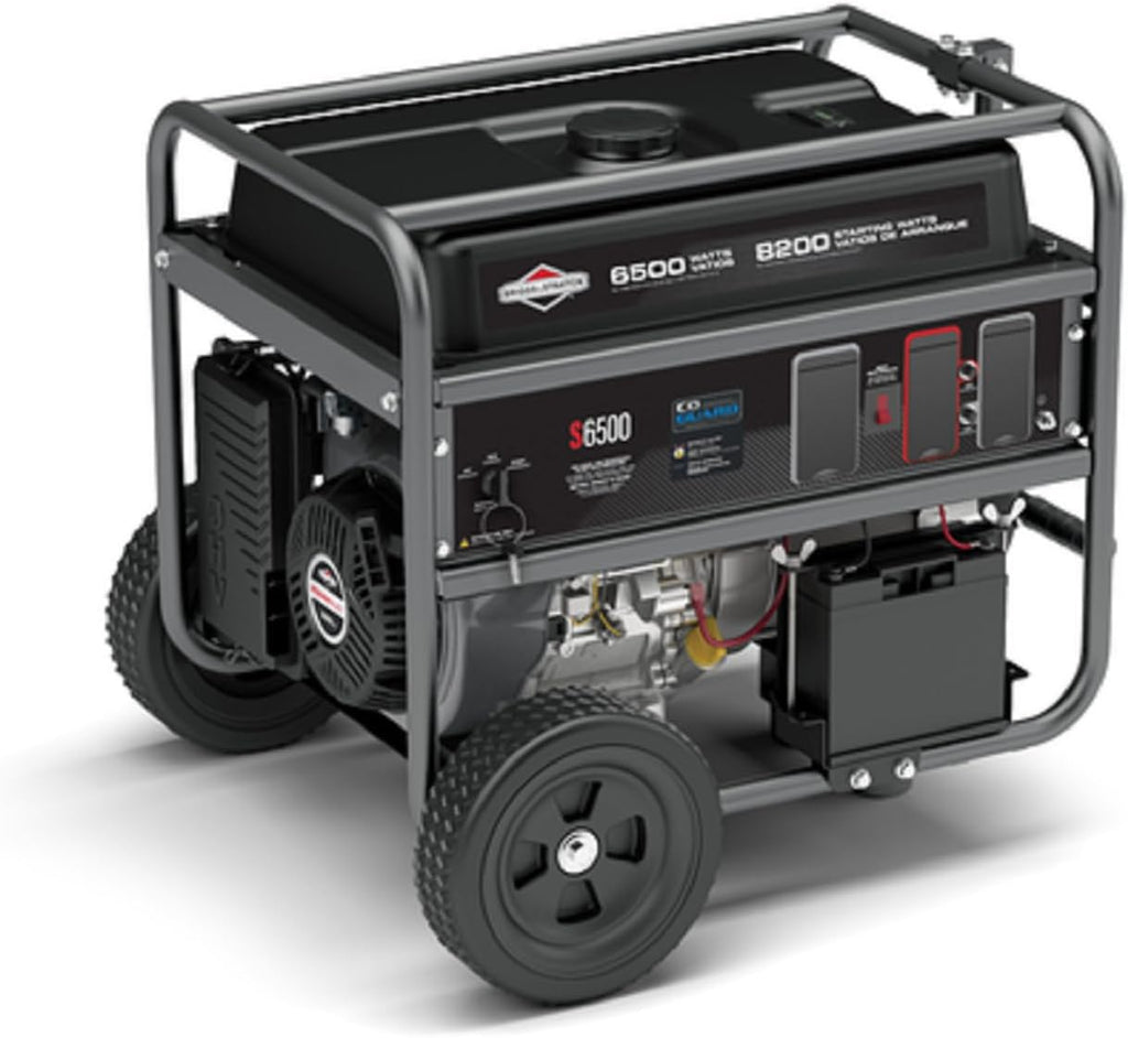 Briggs and Straton, 6500W Portable Generator, Outdoor, Electric Start