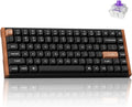 Keychron K2 HE Rapid Trigger Wireless Custom Keyboard with Hall Effect Gateron Double-Rail Magnetic Switch, QMK 2.4 GHz Bluetooth 5.2 RGB Compatible with Mac Windows Linux (Aluminum + Wood)