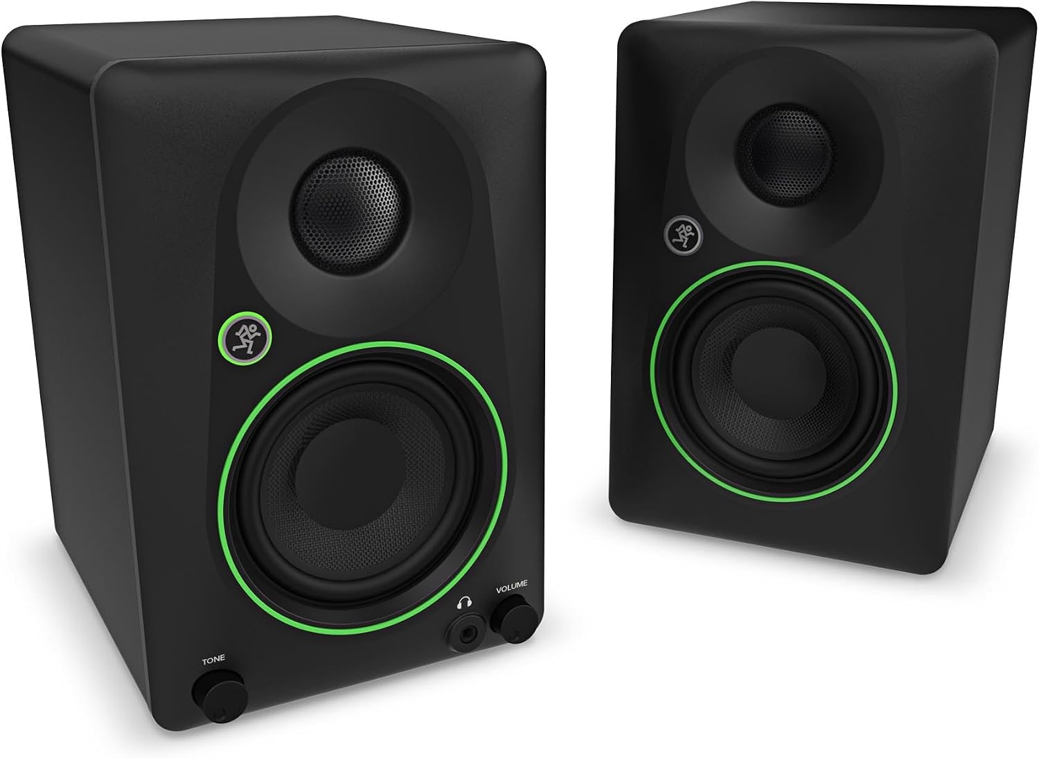 Mackie CR3.5BT 3.5' Creative Reference Powered Studio Monitors with Bluetooth, Tone Knob and Location Switch — Active Speakers for Music Production, Desktop Computer, Gaming, HiFi Listening