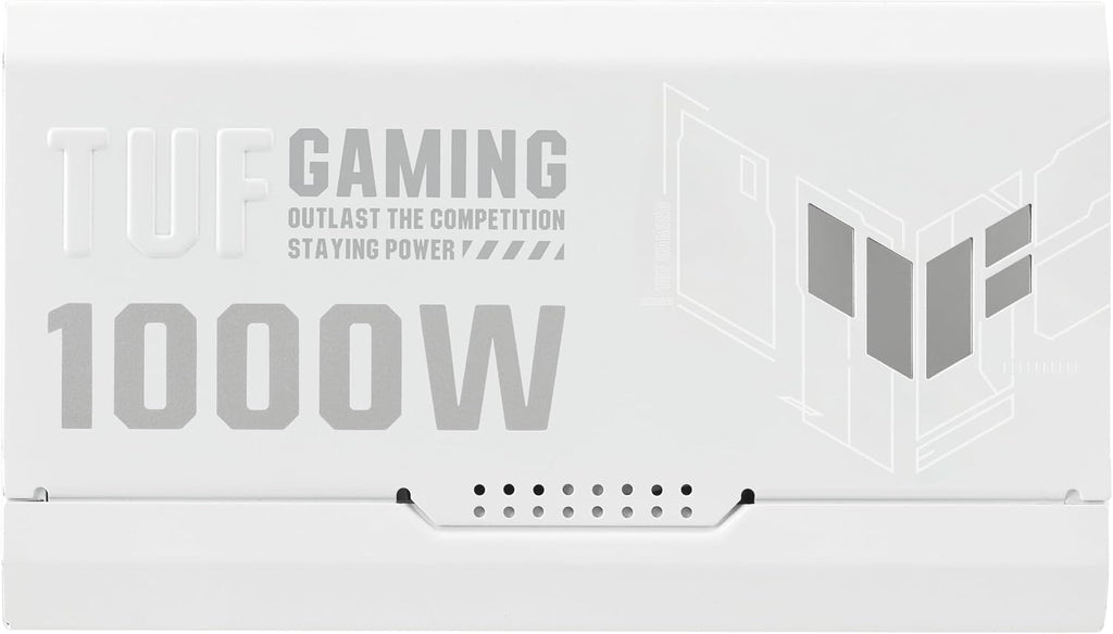 ASUS TUF Gaming 1000W Gold White Edition (1000 Watt, Fully Modular Power Supply, 80+ Gold Certified, Military-Grade Components, Dual Ball Bearing, Axial-tech Fan, PCB Coating, 10 Year Warranty)