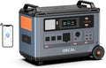 OSCAL PowerMax 6000 Solar Generator, 3600Wh LFP Battery Power Station, Expandable to 57.6kWh, 120/240V Split Phase Voltage 6000W AC Outlets (9000W Peak), 2200W/1.96H Fast Charging, Emergency for Home