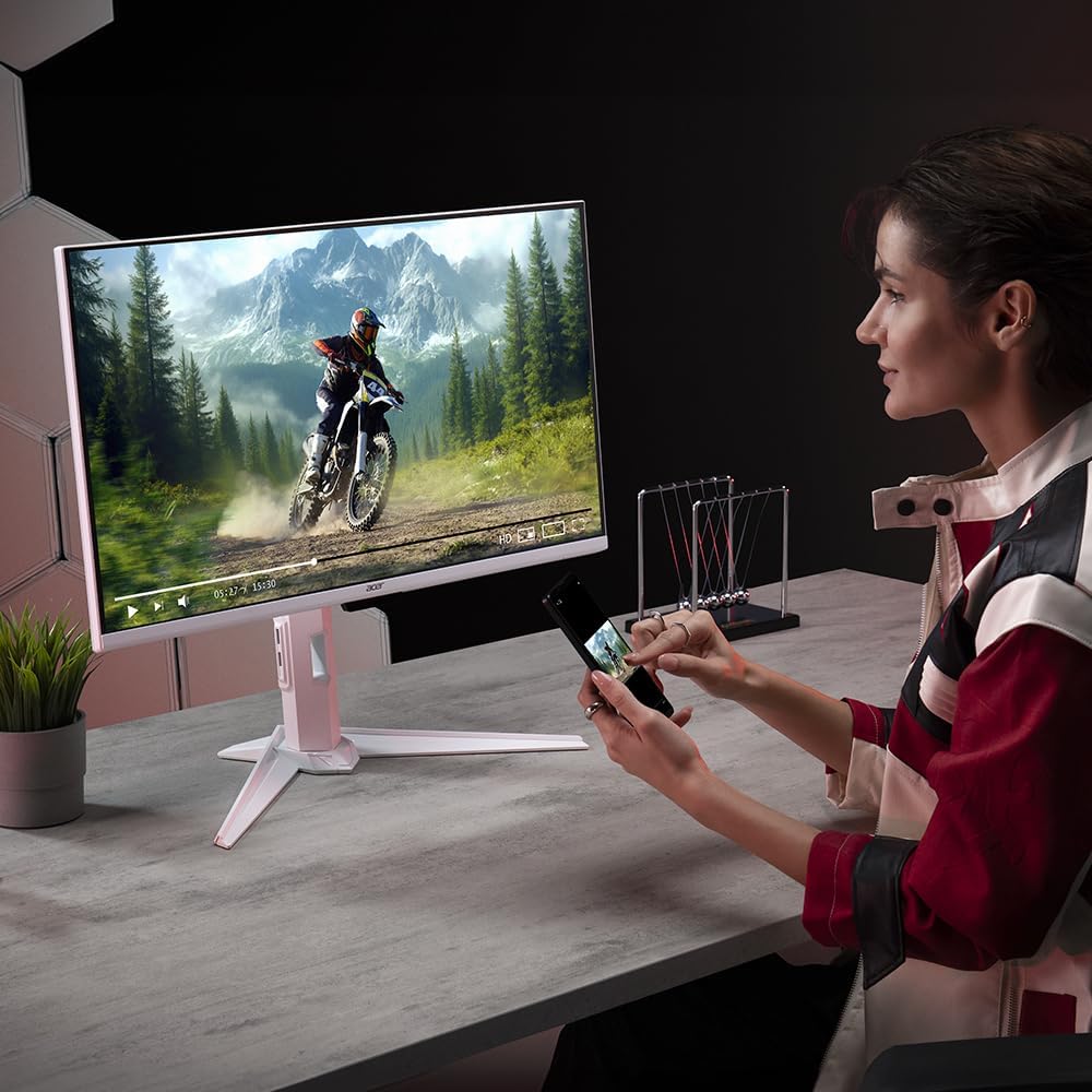 acer Nitro Gaming Smart Monitor with Google TV | 31.5' WQHD 2560 x 1440 | AMD FreeSync | Up to 180Hz | 1ms (VRB) | 1 x USB Type-C Port, 1 x Display Port 1.4 & 1 x HDMI 2.0 Port | GA321QU Pwmipruxw