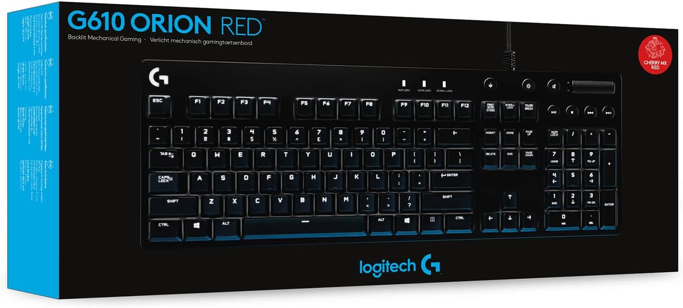 Logitech G610 Orion Red Backlit Mechanical Gaming Keyboard