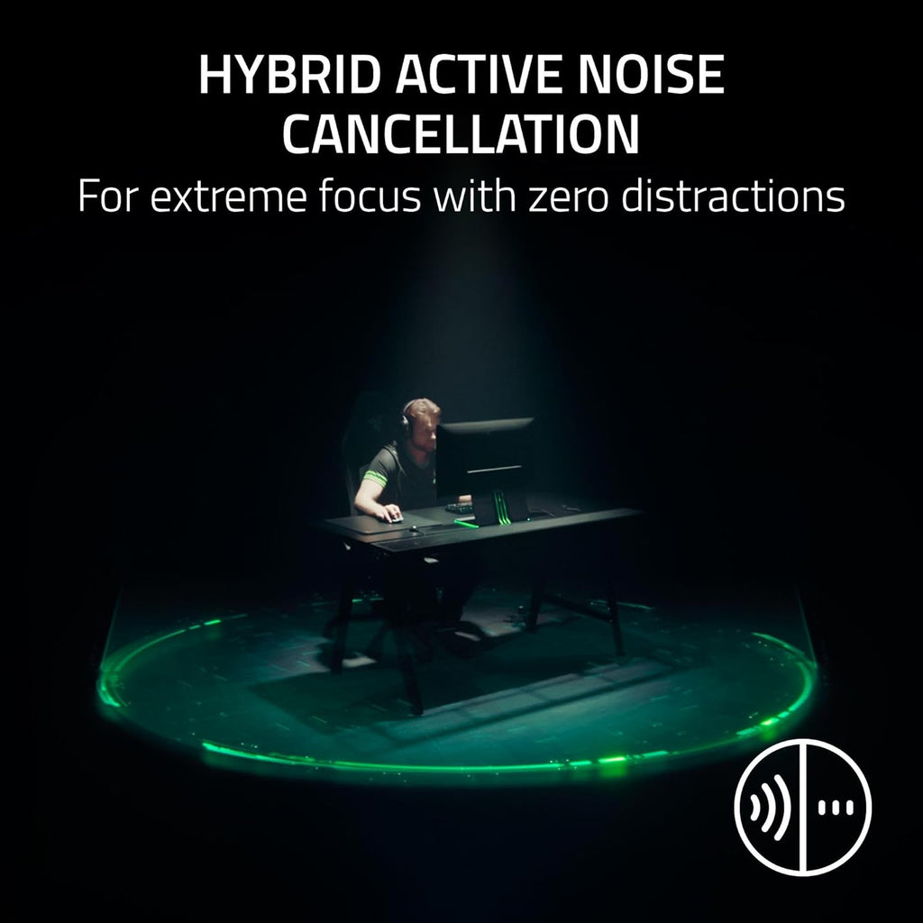 Razer BlackShark V3 Pro Wireless ANC Gaming Headset for Xbox: Full Band Mic - 50mm Drivers - 2.4 GHz, Bluetooth, USB, 3.5mm - Works with PC, Mac, PS5, Nintendo Switch - Long Battery Life - Black