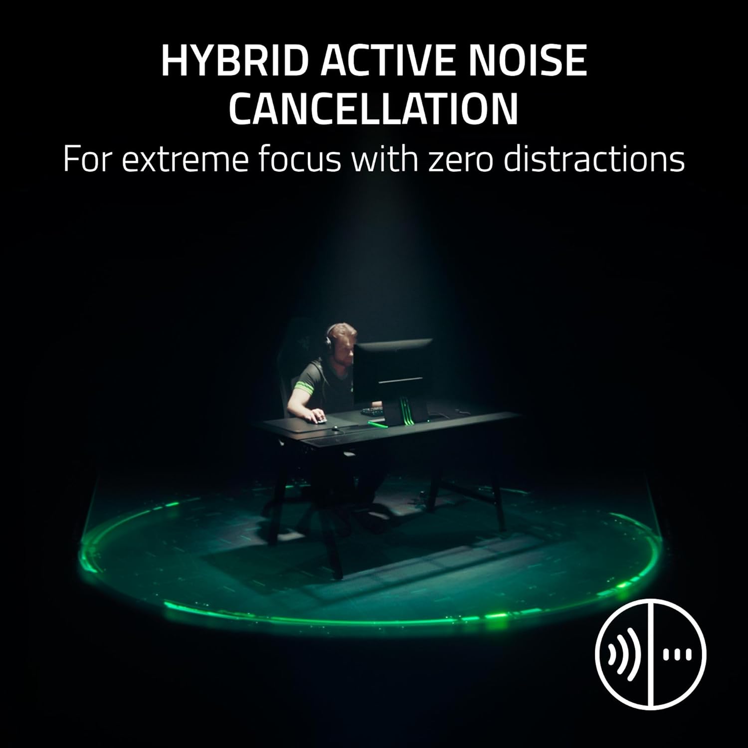 Razer BlackShark V3 Pro Wireless ANC Gaming Headset for Xbox: Full Band Mic - 50mm Drivers - 2.4 GHz, Bluetooth, USB, 3.5mm - Works with PC, Mac, PS5, Nintendo Switch - Long Battery Life - Black