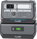 ALLWEI 2400W Portable Power Station with B200 PRO Expansion Battery, 4096Wh LiFePO4, 3600W Super Power Mode, 1500W AC Charging & 1200W Solar Charging Generator for Camping Home Outdoor Emergency