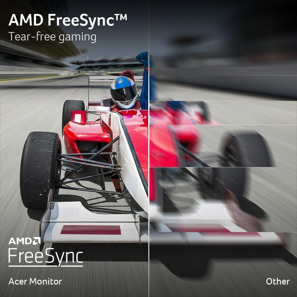 acer KB272 P6bi 27' IPS Full HD (1920 x 1080) Zero-Frame Gaming Office Monitor | AMD FreeSync Technology | Up to 144Hz Refresh | 1ms (VRB) | Low Blue Light | Tilt | HDMI & VGA Ports