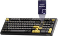 Akko 5098B Wireless Gaming Keyboard with Screen, Black & Gold Hot-Swappable Mechanical Keyboard with Scroll Wheel Numberpad, RGB Gasket, Piano Pre Lubed Switch
