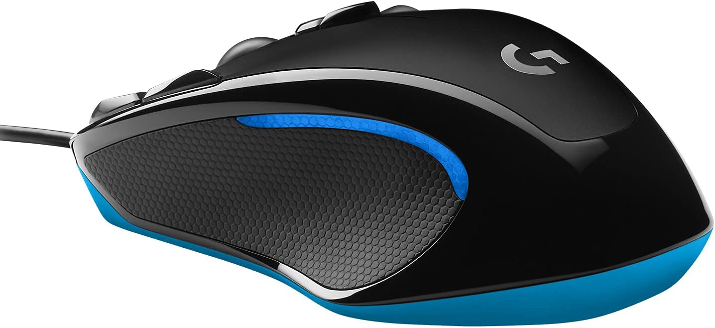 Logitech G300s Wired Gaming Mouse, 2,5K Sensor, 2,500 DPI, RGB, Lightweight, 9 Programmable Controls, On-Board Memory, Compatible with PC/Mac - Black