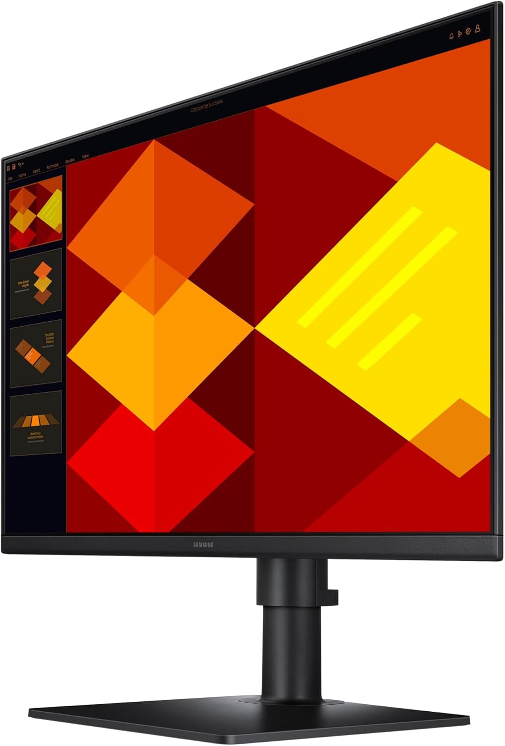 Samsung 24' (S40GD) Borderless Business Monitor with IPS Panel, 100Hz Refresh Rate, Eye Saver Mode, Ergonomic Design, Game Picture Mode, LS24D402GANXGO, 3 Yr Warranty