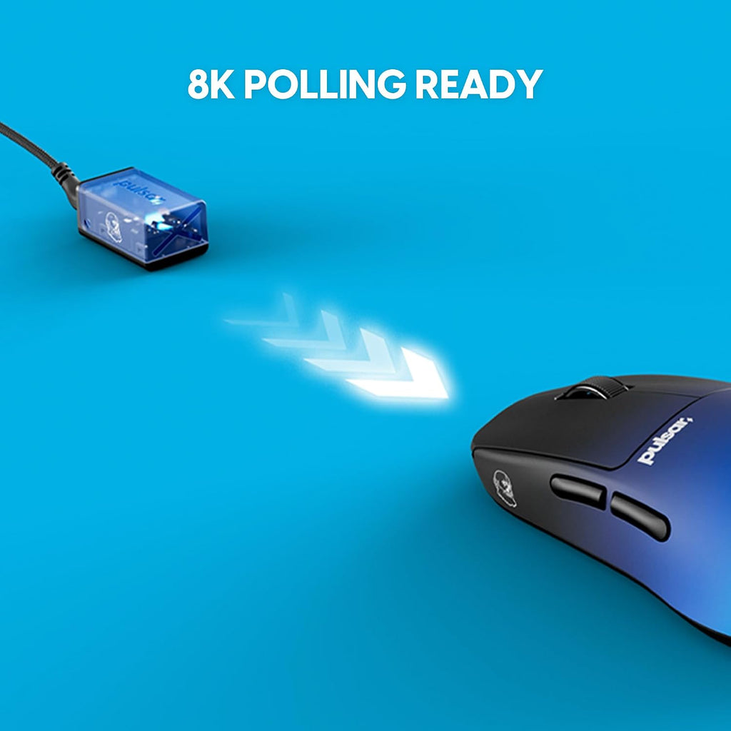Pulsar Gaming Gears X2H Crazylight Wireless Gaming Mouse, Ultra Lightweight 1.30 oz (37g), Optical Switch, 32000 DPI, 750 IPS, XS-1 Sensor, 8k Compatible (Mini, BadSeedTech Edition)