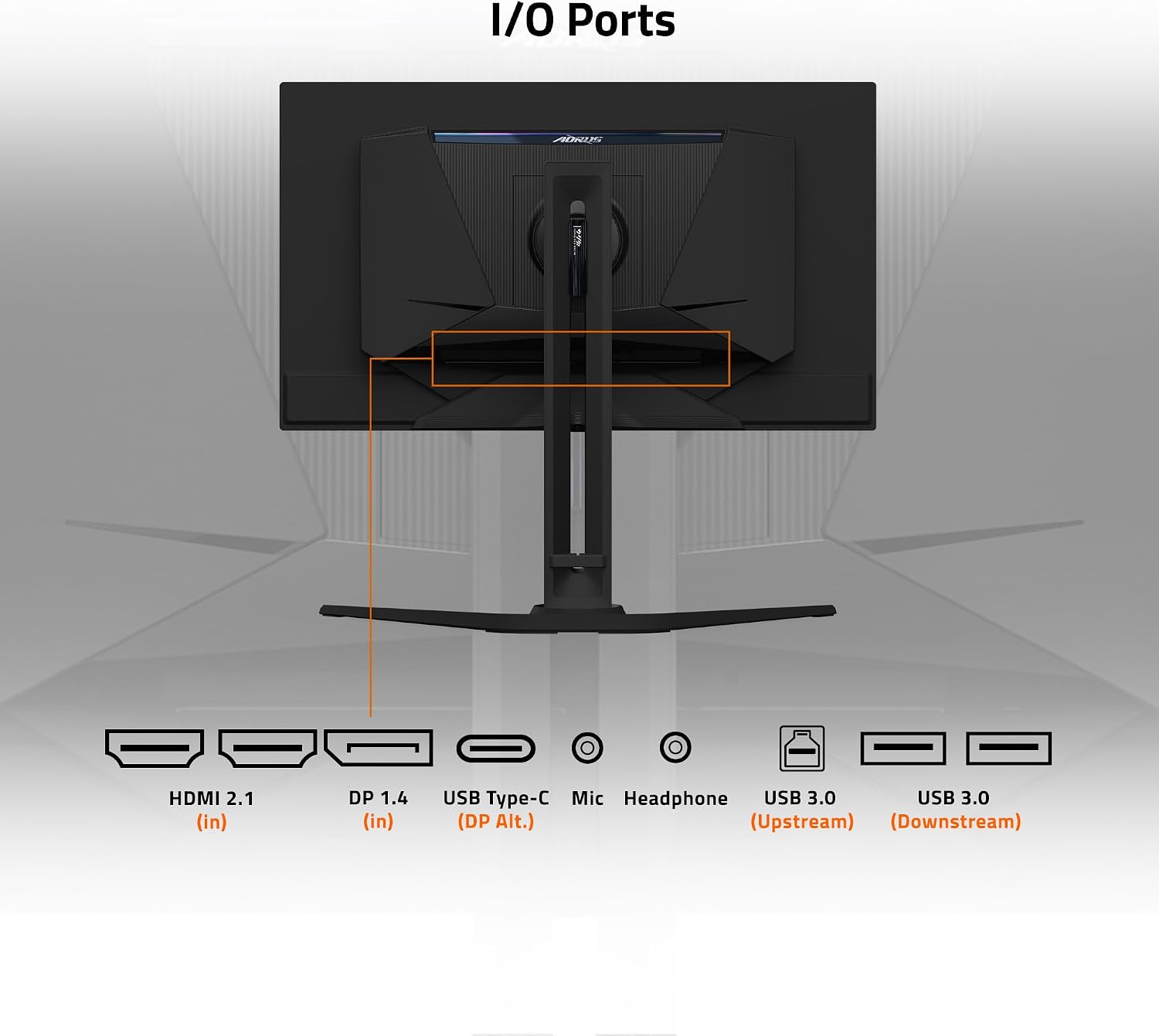GIGABYTE - AORUS FO27Q2 (SA) - 27' QD-OLED Gaming Monitor - QHD 2560x1440-240Hz - 0.03ms GTG - AMD FreeSync Premium Pro - Type C KVM - HDMI, DP, Type C - Height Adjustable - Black