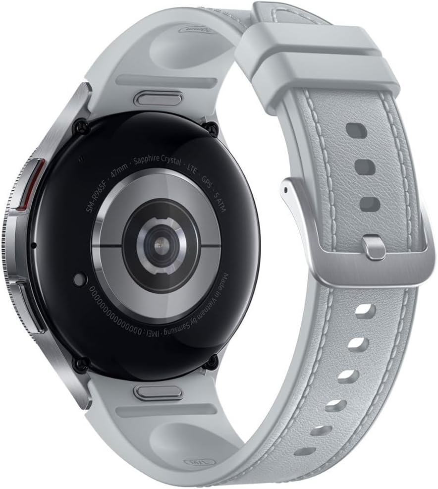 Samsung Galaxy Watch 6 Classic 47mm Bluetooth Smartwatch with Rotating Bezel, Fitness Tracker, Advanced Sleep Coaching - Silver (Renewed)
