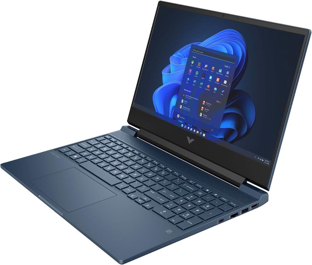 HP Victus 15 Gaming Laptop 15.6' FHD IPS Anti-Glare 144Hz Intel 8-core i5-12450H (Beat i7-11800H) 32GB RAM 1TB SSD GeForce RTX 3050 Backlit B&O Fast Charging Win11 Blue w/ICP Accessory