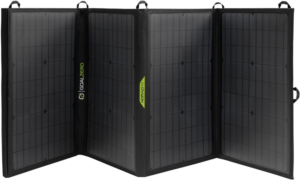 Goal Zero Yeti Portable Power Station, Yeti 700 + Nomad 100, 677 Watt Hour LiFePO4 Battery, Water resistant & Dustproof Solar Generator For Outdoors, Camping, Tailgating, & Home
