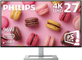 Philips Brilliance 27E2F7903 27' 4K UHD IPS Black Display, Thunderbolt, PD 96W, Height Adjustable, Daisy Chain, Built in Speakers, MacBook/PC Compatible, 4-Year Advance Replacement