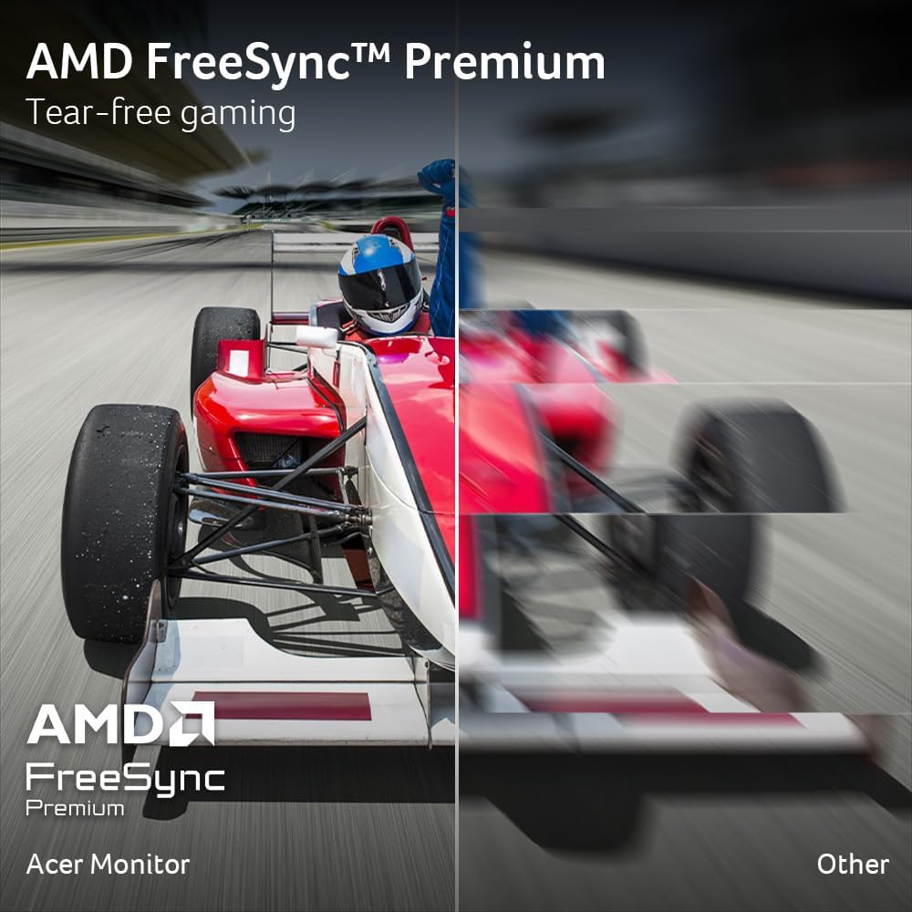 Acer Nitro 23.8' Full HD 1920 x 1080 IPS Gaming Monitor | AMD FreeSync Premium | 240Hz Refresh | Up to 0.5ms | sRGB 99% | HDR 10 Support | 1 x Display Port 1.2 & 2 x HDMI 2.0 | KG240Y W3biip