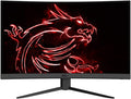MSI 32' FHD 1500R Curvature Non-Glare Super Narrow Bezel 1ms 1920 x 1080 165Hz Refresh Rate Tilt Adjustment FreeSync Curved Gaming Monitor (Optix G32C4), Black (Renewed)