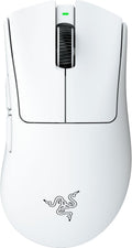 Razer DeathAdder V4 Pro Wireless Gaming Mouse: 57g Lightweight - HyperSpeed Wireless Gen-2 - Optical Scroll Wheel - Optical Switches Gen-4 - Focus Pro 45K Sensor Gen-2 - Up to 150 Hr Battery - White