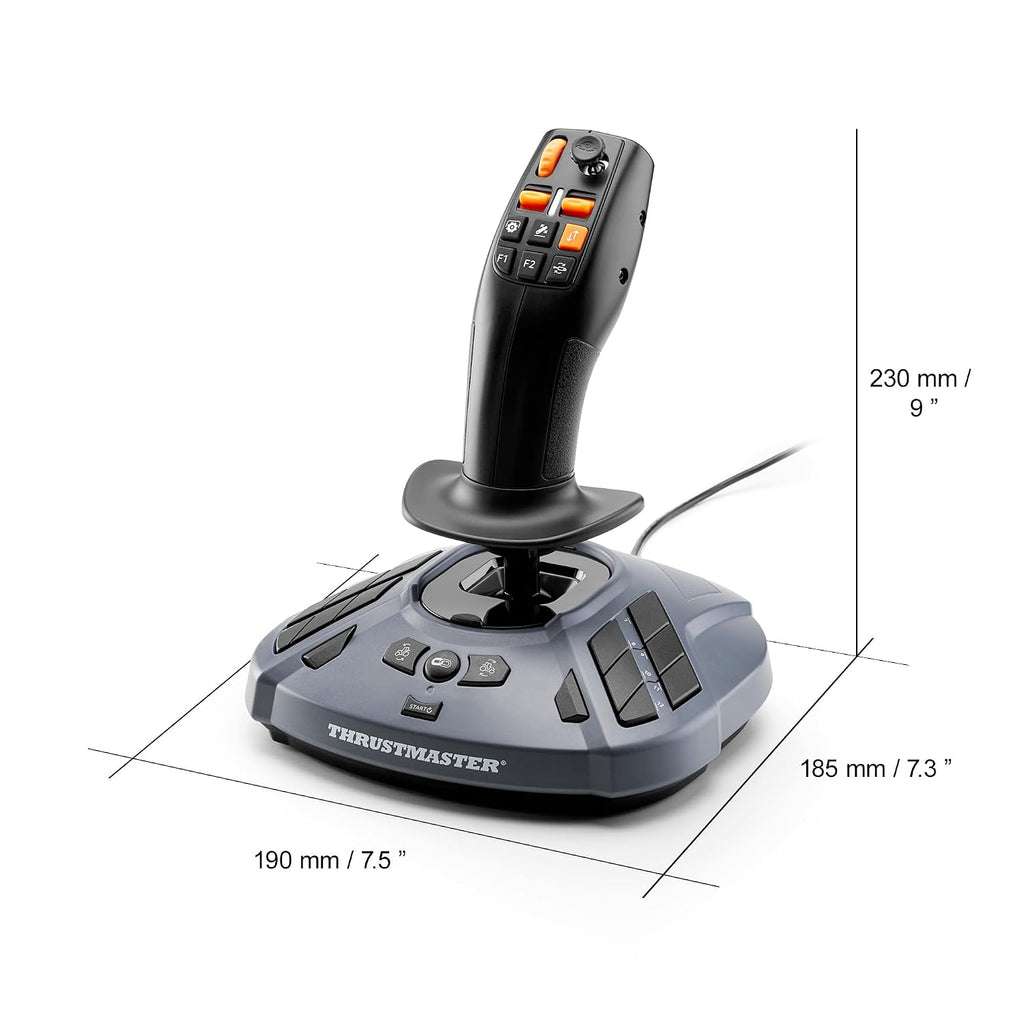 Thrustmaster SimTask FarmStick Joystick for Farming Simulator 25 on PC – Multifunctional Farming Simulator Controller with 3-Axis Precision