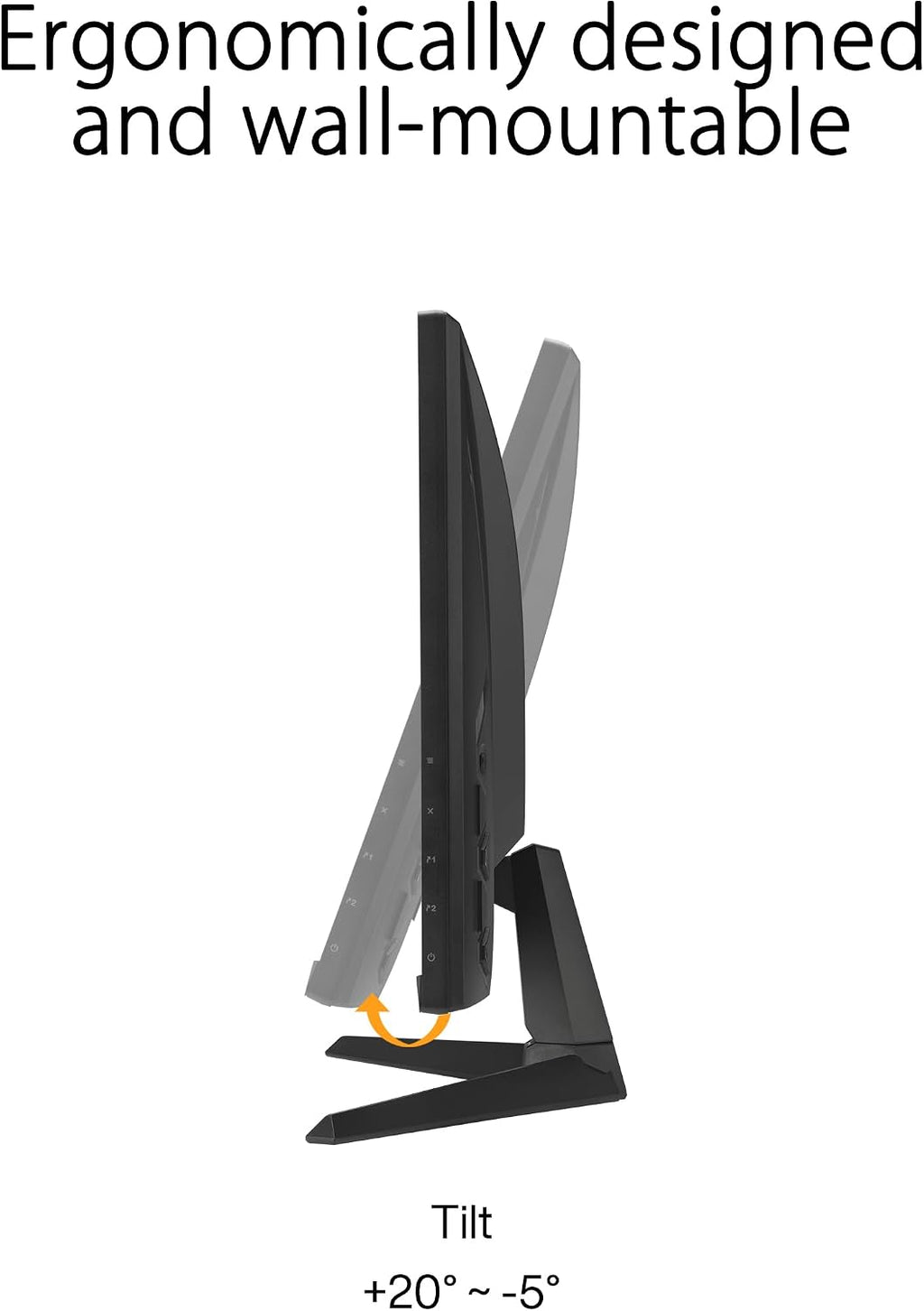 ASUS TUF Gaming 27' 1080P Monitor (VG279Q3A) – Full HD, 180Hz, 1ms, Fast IPS, Extreme Low Motion Blur Sync, FreeSync Premium, G-SYNC Compatible, Variable Overdrive, 99% sRGB, DisplayPort, HDMI