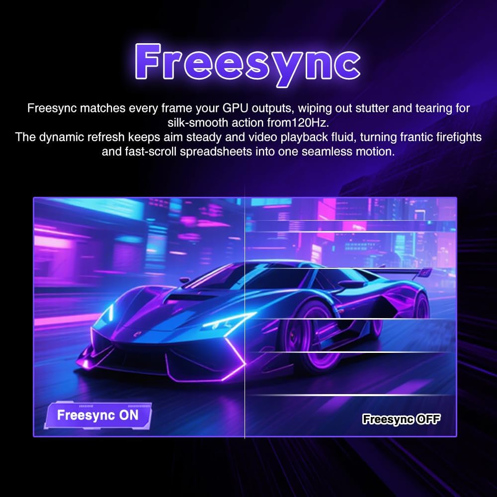 Viewedge 49' Curved Monitor Ultrawide Gaming 120Hz 1ms 32:9 DQHD 5120 x 1440P Computer Monitor, R1500, 110% sRGB, DisplayPort, HDMI,Support Crosshair and Wall Mount
