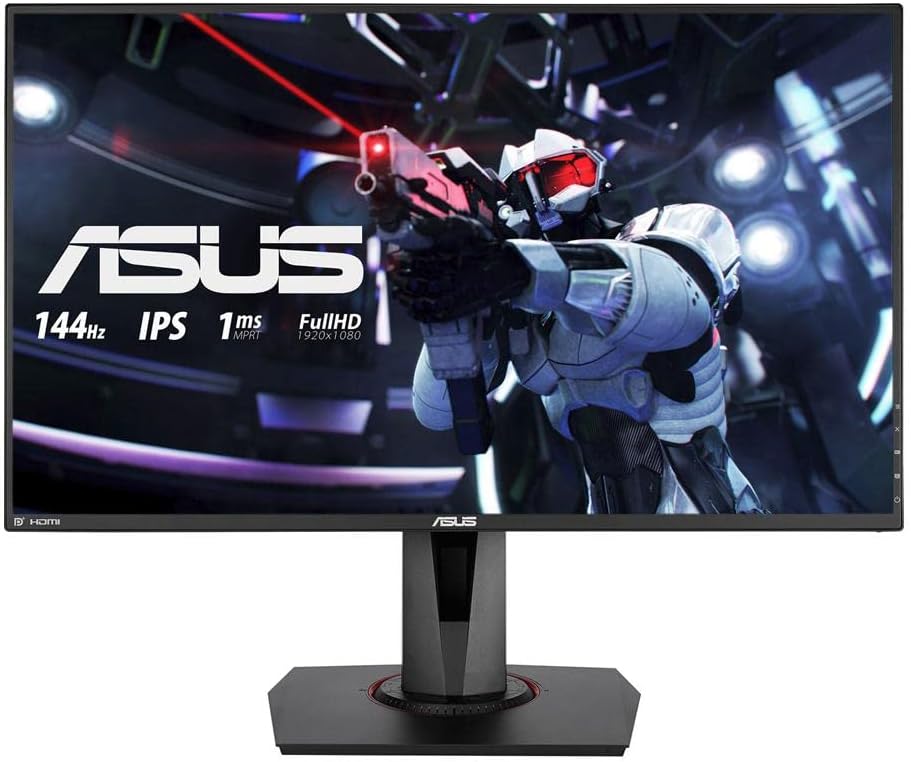 ASUS VG279Q 27' Full HD 1080p IPS 144Hz 1ms (MPRT) DP HDMI DVI Eye Care Gaming Monitor with FreeSync/Adaptive Sync