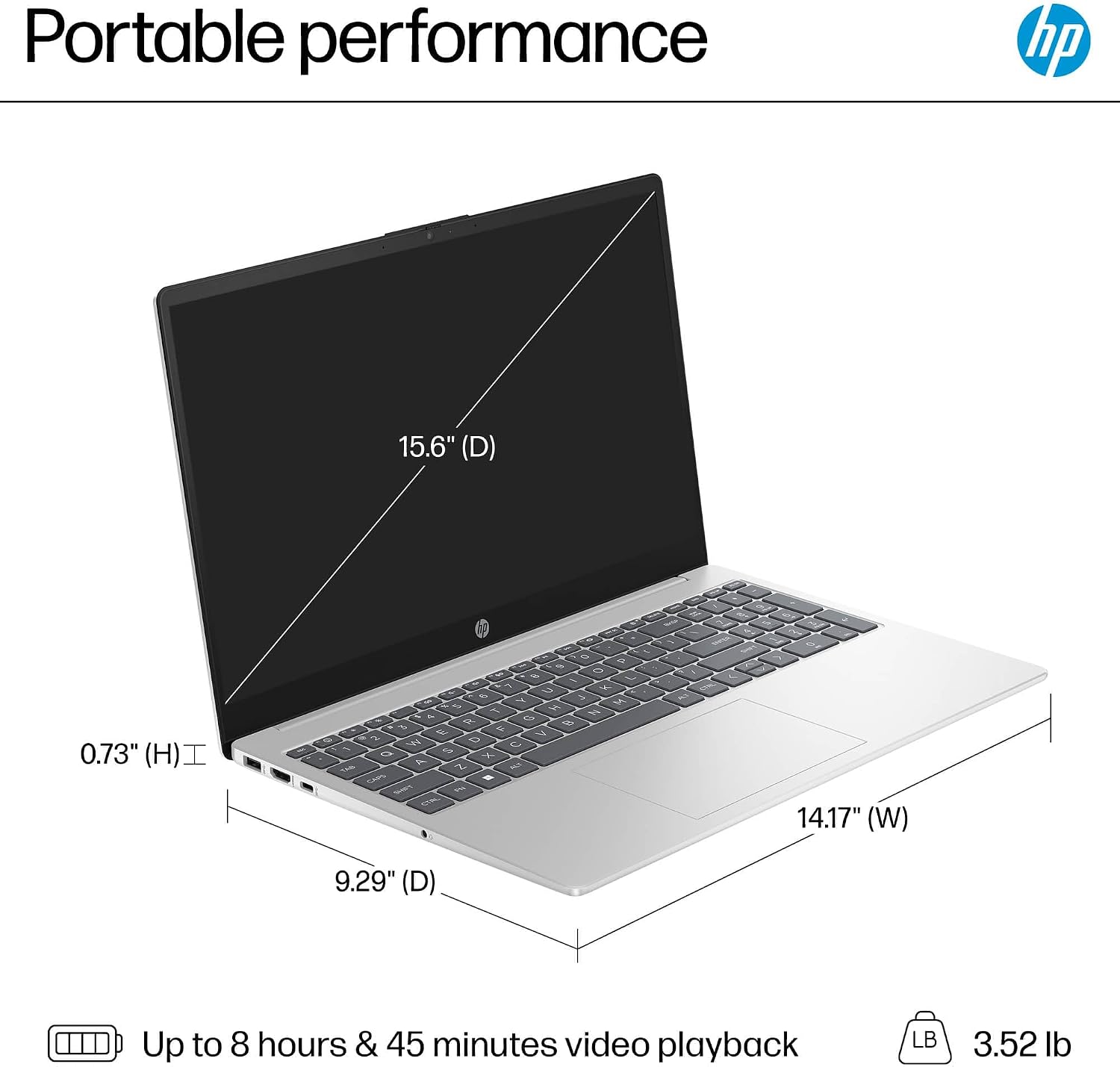 HP 15 Laptop (15.6' FHD Touchscreen, Intel Core i5-1334U (> i7-1255U), 16GB RAM, 512GB SSD) for Business, Students, Home, 10-Hour Long Battery Life, IST Hub, Wi-Fi 6, Numpad, Fast Charge, Win 11 Home