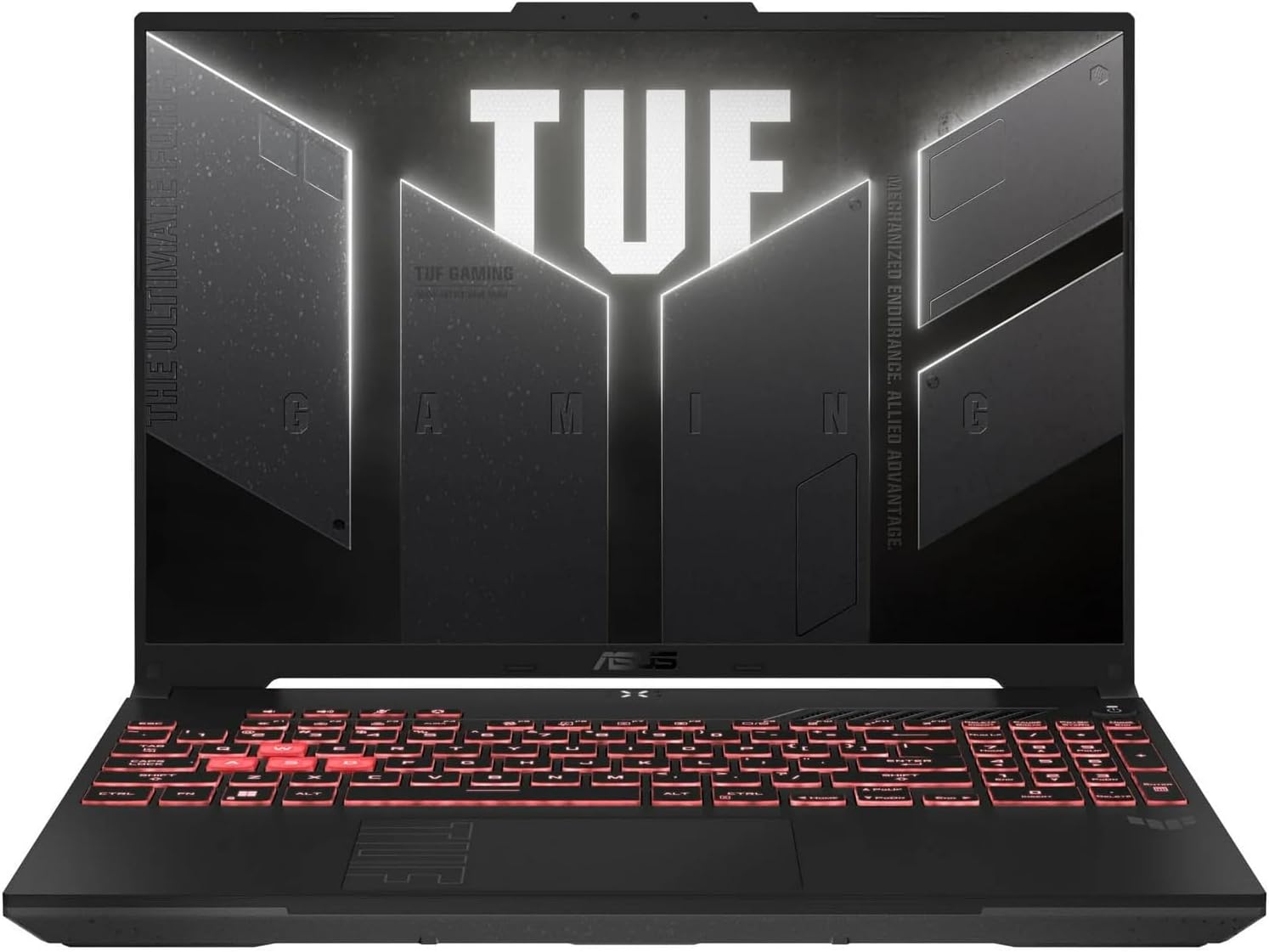ASUS TUF Gaming A16 Laptop, 16'FHD + 144Hz Gaming Laptop, AMD Ryzen 7-7445HS, NVIDIA GeForce RTX 4050, 16 GB DDR5, 512 GB SSD, BK, Gray, Windows 11 Home, TWE Laptop Foldable Stand
