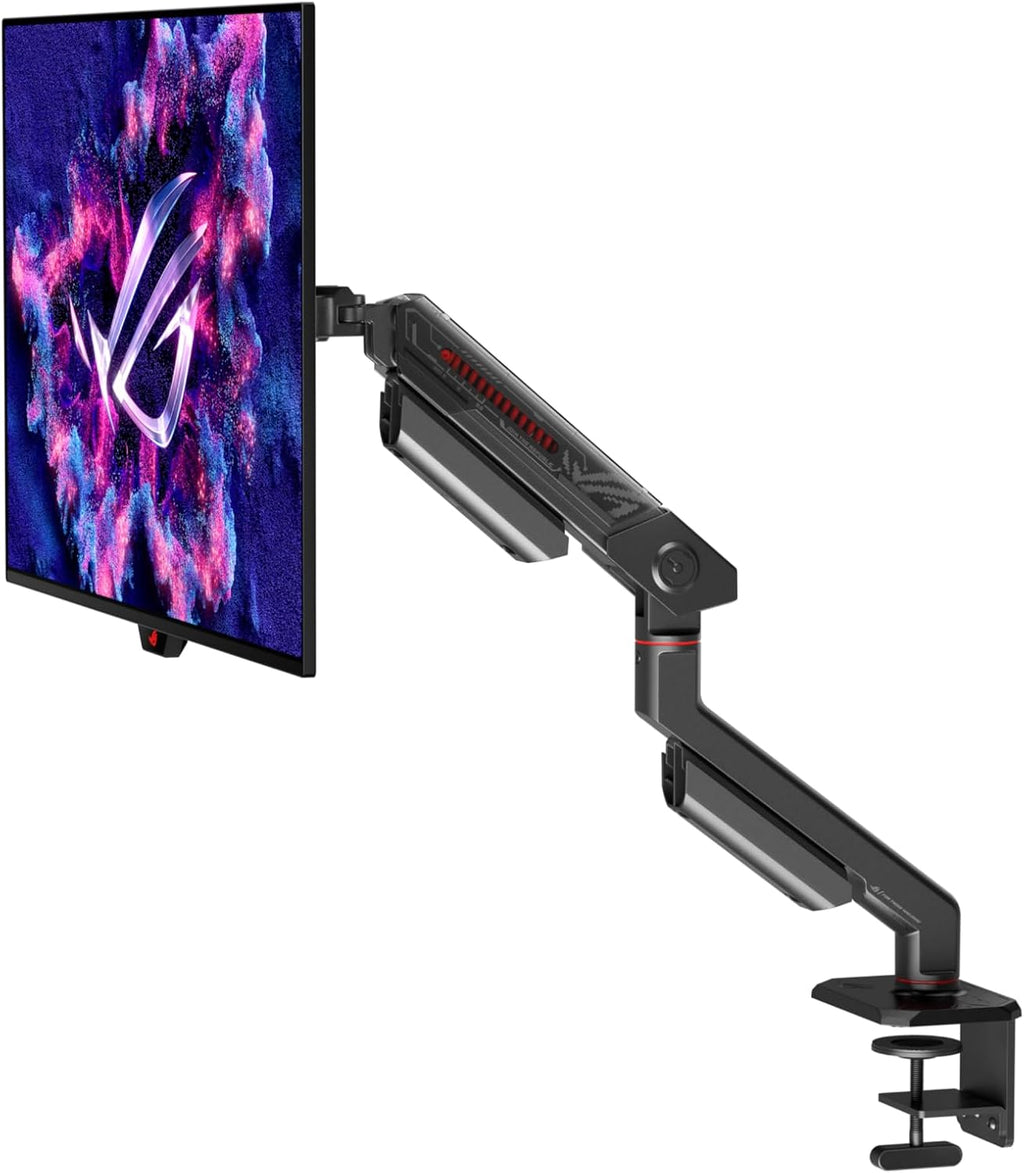 ASUS ROG Swift 27' (26.5' viewable) 1440P OLED DSC Gaming Monitor (PG27AQDM-R) - QHD (2560x1440) 240Hz, 0.03ms, G-SYNC Compatible, 99% DCI-P3, True 10-bit, Monitor Arm Included, 3 yr Warranty