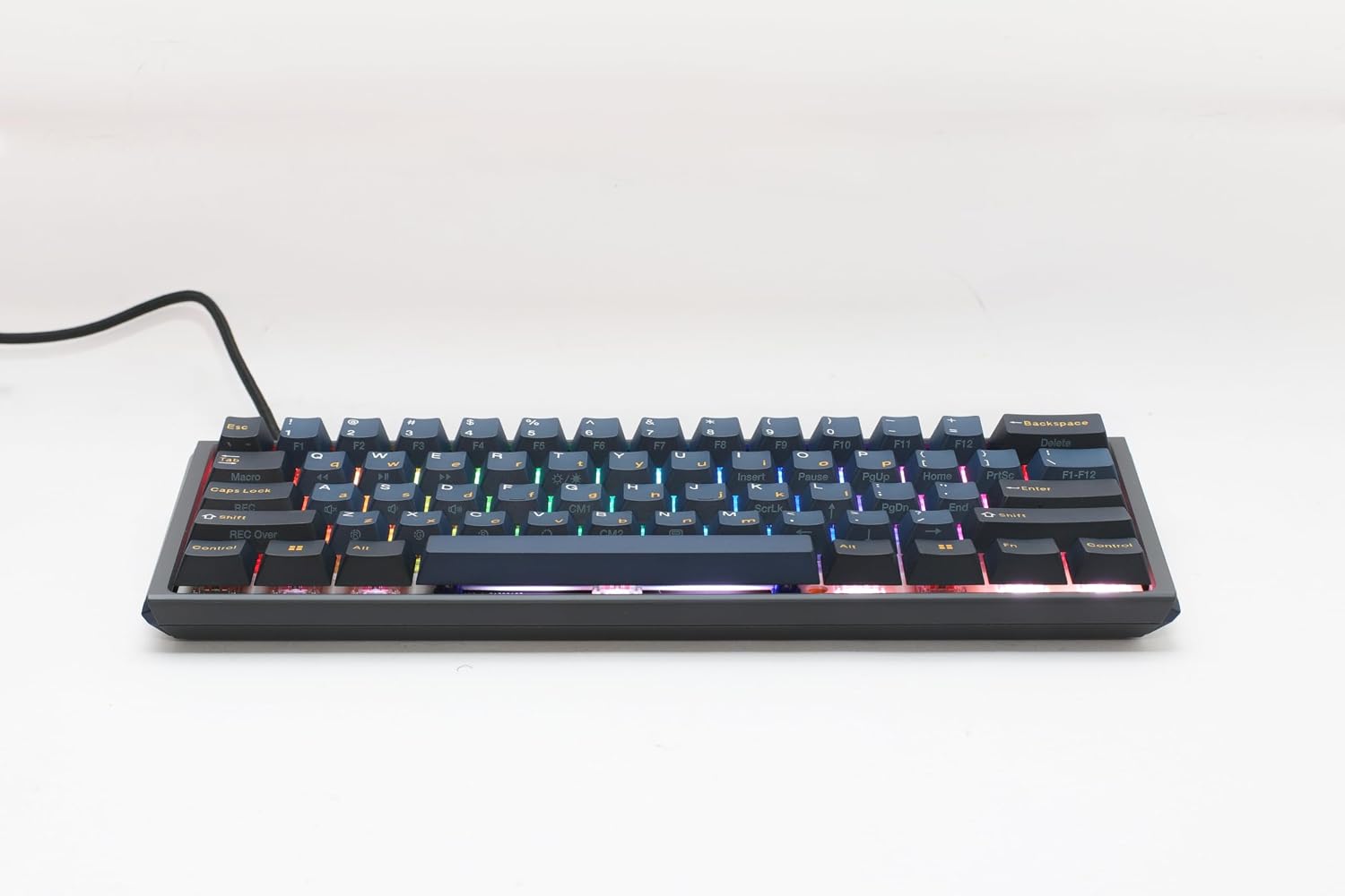 Ducky One 3 Mini Pro Nazca 8K 60% Hotswap RGB Triple Shot PBT Mechanical Keyboard - Cherry MX2A Speed Silver