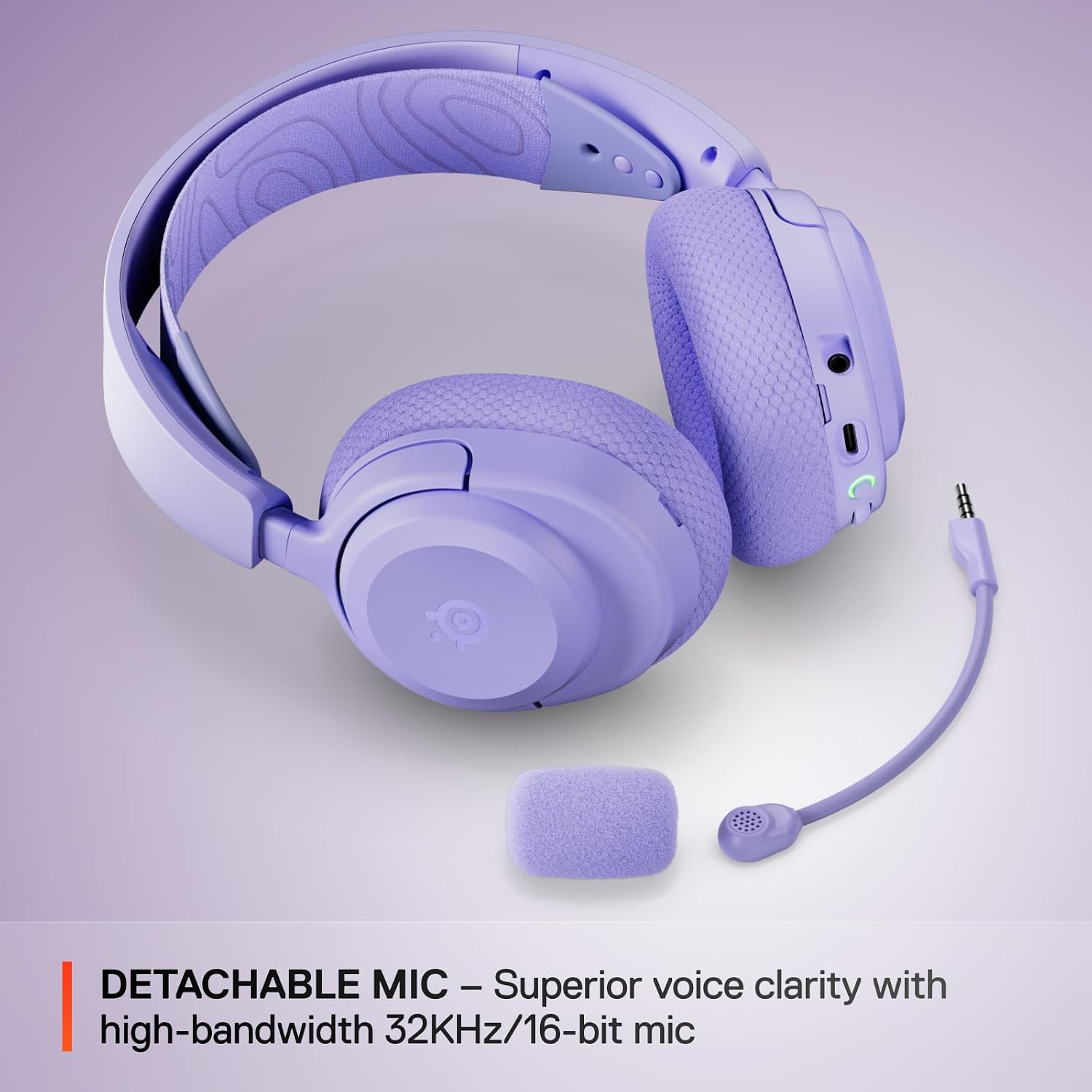 SteelSeries Arctis Nova 3X Wireless Multi-Platform Gaming Headset — Mobile App Control — 40 HR Battery — Neodymium Magnetic Drivers — 2.4GHz/Bluetooth — Xbox, PS5, PC, Switch, Mobile — Lavender