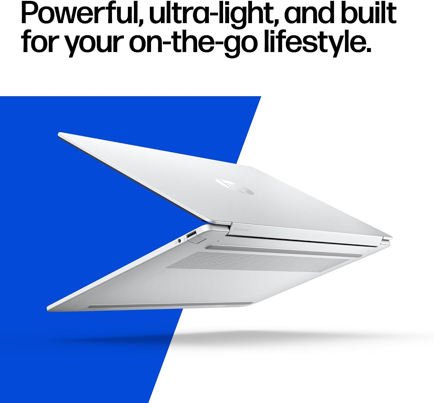HP OmniBook 5 16 inch Next Gen AI PC, 2K Touchscreen, Snapdragon X Plus X1P-42-100, 16 GB RAM, 512 GB SSD, Qualcomm Adreno GPU, Windows 11 Home, Glacier Silver, 16-fb0000nr