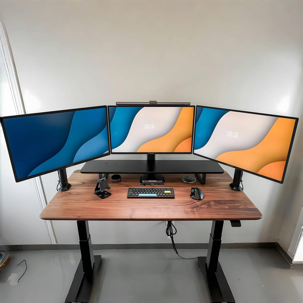 Kado Triple Monitor Setup - 3-Pack 22' 1920x1080 Computer Monitor 75Hz VESA Mount HDMI Office Gaming Hybrid Sim Racing Built-in Speakers (E22X Trio Series)