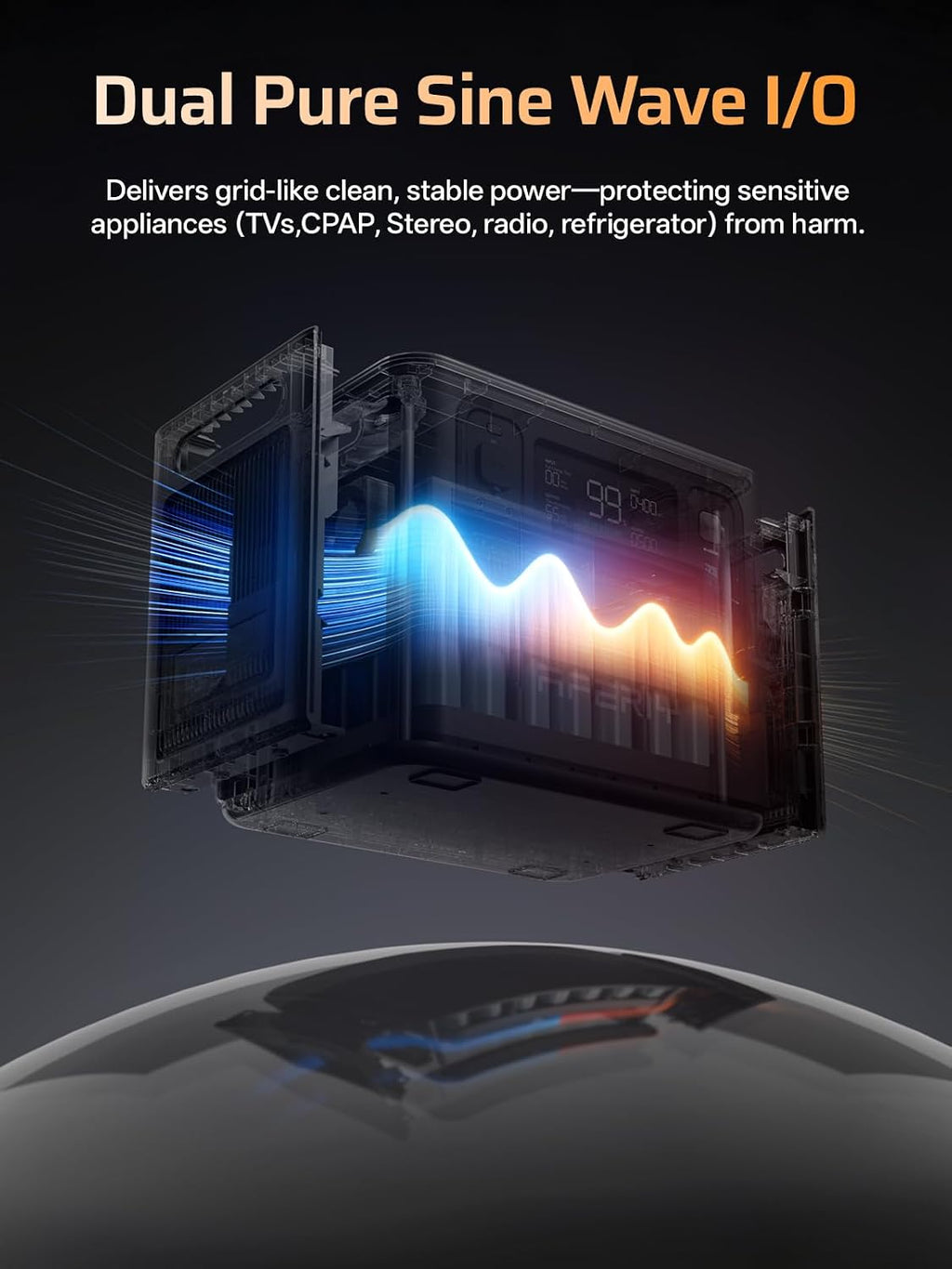 AFERIY Extra Battery 2048Wh for P280 Portable Power Station 2800W (Peak 5600W),LiFePO4 Battery Expandable to 10kWh,Solar Generator for Home Use,Power Outages,Camping,and RVs