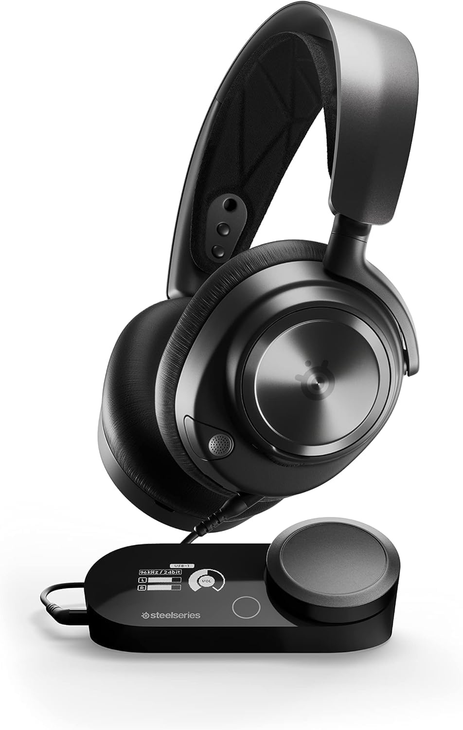 SteelSeries Arctis Nova Pro Multi-System Gaming Headset - Premium Hi-Fi Drivers, Hi-Res Audio - 360° Spatial Audio - GameDAC Gen 2 - PC, PS5, PS4, Switch (Renewed)