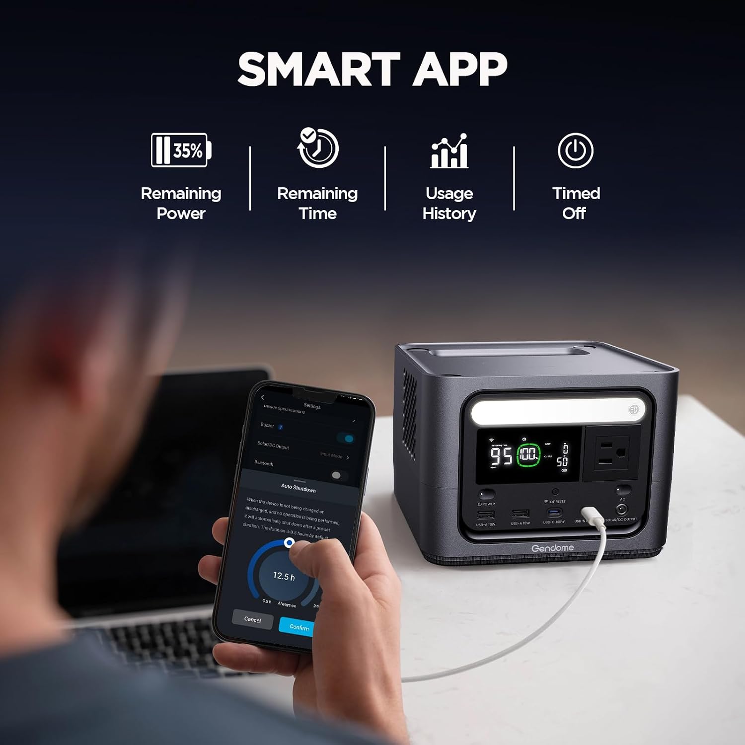 Go 300 Portable Power Station, 288Wh LiFePO4 Battery with 300W AC Outlet, Dual 140W USB-C Ports PD 3.1 Fast Charging, Solar Generator for Home Backup, Outdoor Camping, Travel, and Emergencies