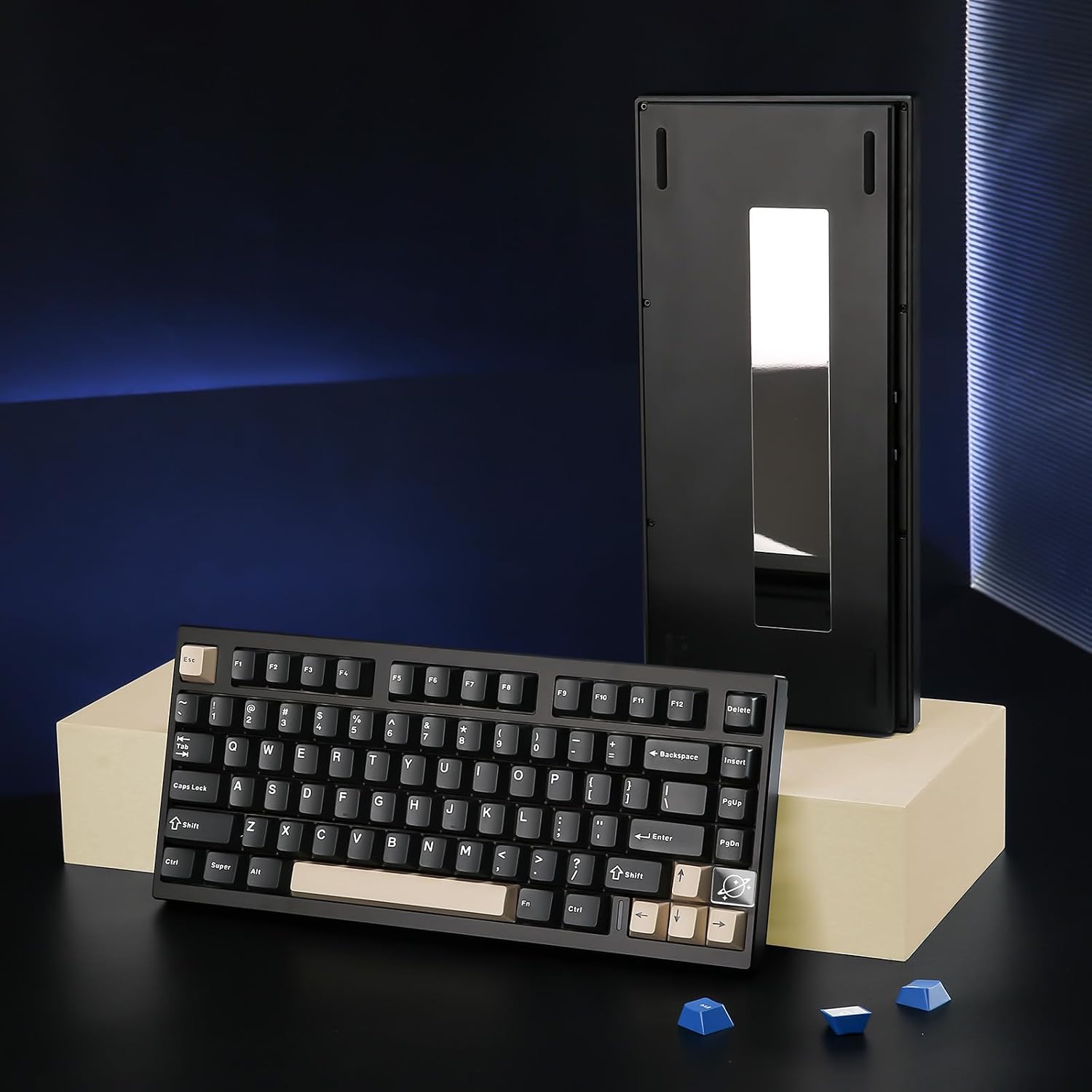 YUNZII AL75 PRO 75% Wireless Mechanical Gaming Keyboard,Full Aluminum CNC,BT/2.4G/Wired,PBT Keycaps,Gasket Mounted Hot Swap,Custom RGB Backlight, Programmable for Mac/Win (Black, Gateron Zero)