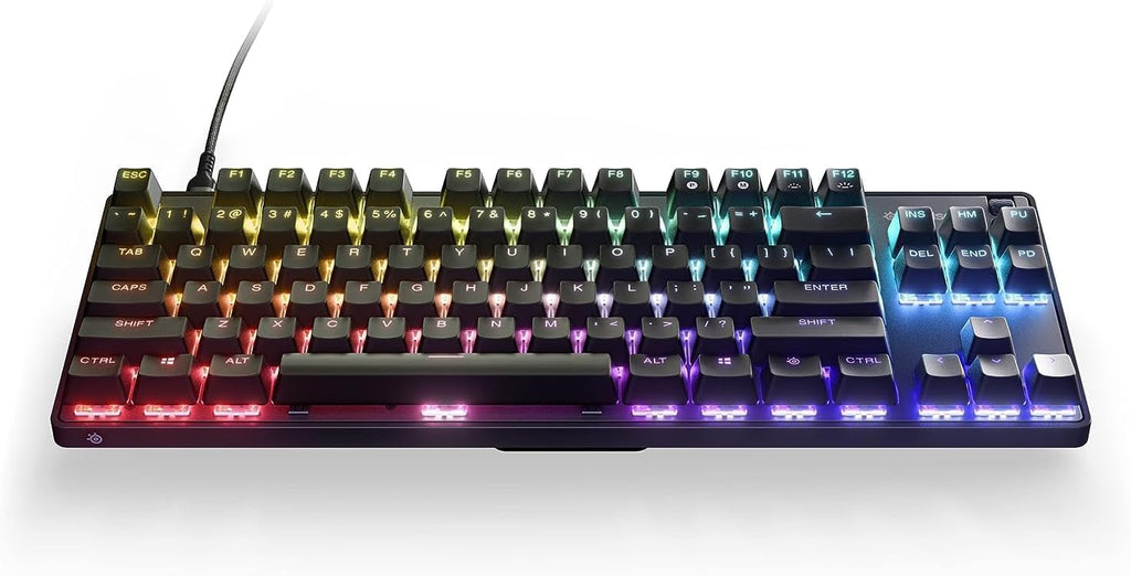 SteelSeries Apex 9 TKL - Mechanical Gaming Keyboard - Optical Switches - 2-Point Actuation - Keyless Compact Size - Removable Switches - US Layout (QWERTY)
