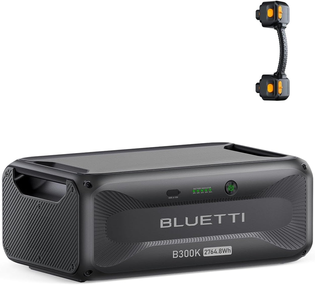 BLUETTI B300K, 2764.8Wh LiFePO4 Battery Pack for Portable Power Station Apex 300 Only, Extra Battery for Home, Emergency, Road Trip