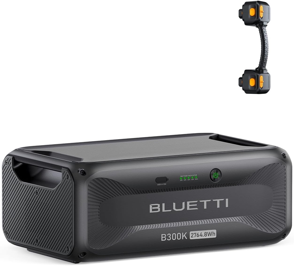 BLUETTI B300K, 2764.8Wh LiFePO4 Battery Pack for Portable Power Station Apex 300 Only, Extra Battery for Home, Emergency, Road Trip