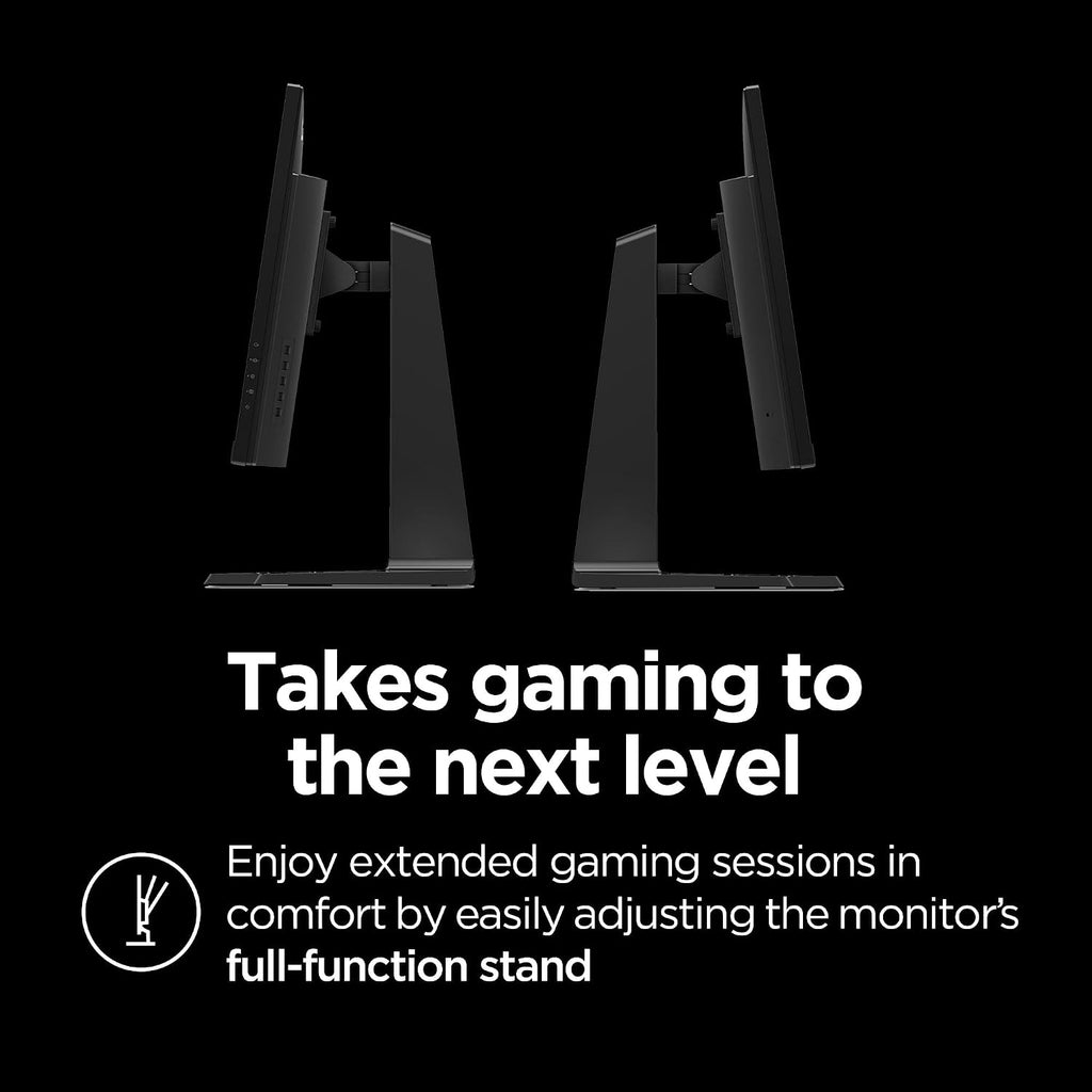 Lenovo Legion R27qe Gaming Monitor, 27' QHD Display, 180Hz, 0.5ms Response, AMD FreeSync, HDR400, Lift/Tilt/Pivot/Swivel Stand, HDMI 2.1 and DisplayPort 1.4, 450 nits, Black