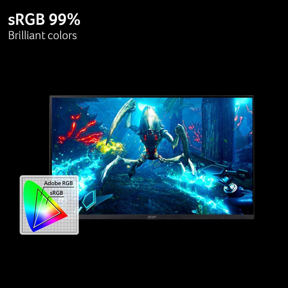 acer Nitro Gaming Smart Monitor with Google TV | 31.5' WQHD 2560 x 1440 | AMD FreeSync | Up to 180Hz | 1ms (VRB) | 1 x USB Type-C Port, 1 x Display Port 1.4 & 1 x HDMI 2.0 Port | GA321QU Pwmipruxw