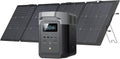 EF ECOFLOW Solar Generator Delta 2 with 220W Solar Panel, 1024Wh LFP(LiFePO4) Battery, 1800W AC/100W USB-C Output, Fast Charging Portable Power Station for Home Backup Power, Camping & RVs