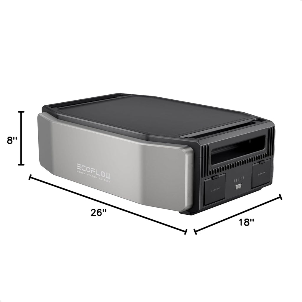 EF ECOFLOW Extra Battery for Delta Pro Ultra&Delta Pro Ultra X, Lifepo4 Battery Backup for Home Use, Emergency, Camping, RV