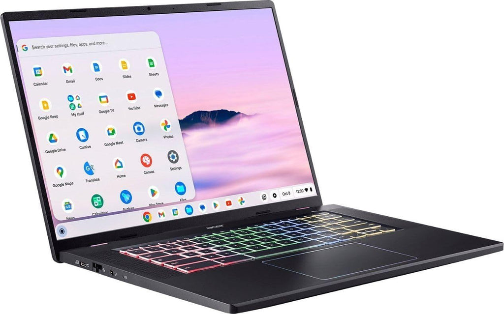 acer Chromebook Plus 516 GE CBG516-2H-59S4 – 16' WQXGA 120Hz Gaming Laptop, Intel Core 5 120U, 8GB LPDDR5, 256GB SSD, Wi-Fi 6E, RGB Keyboard, ChromeOS NX.KRVAA.001 (Renewed)