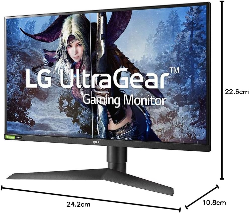 LG 27GL850-B 27 Inch Ultragear QHD Nano IPS 1ms NVIDIA G-Sync Compatible Gaming Monitor, Black